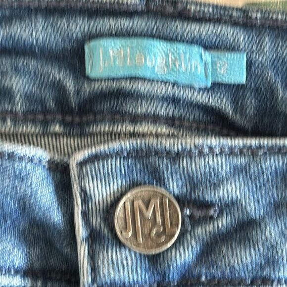 J.McLaughlin Women’s Skinny Treva Jean Medium Blue Denim Zip Pockets Size 12 - Picture 9 of 14